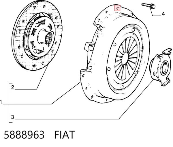 Зчеплення 5888963 Fiat/Alfa/Lancia