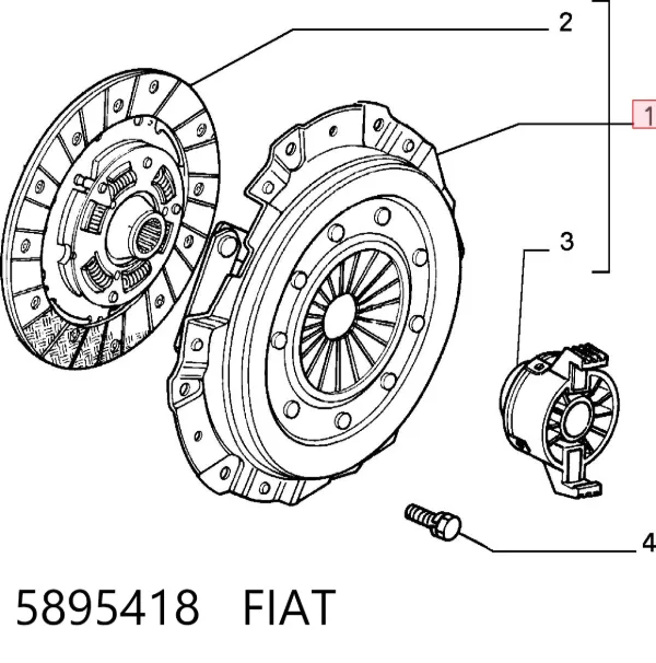 Зчеплення 5895418 Fiat/Alfa/Lancia