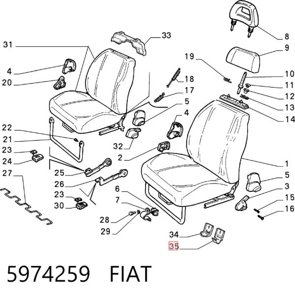 Генератор 5974259 Fiat/Alfa/Lancia