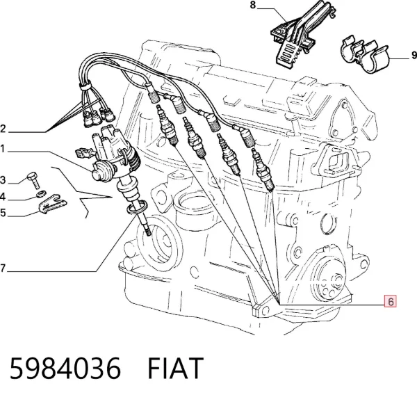 Свічки запалювання 5984036 Fiat/Alfa/Lancia