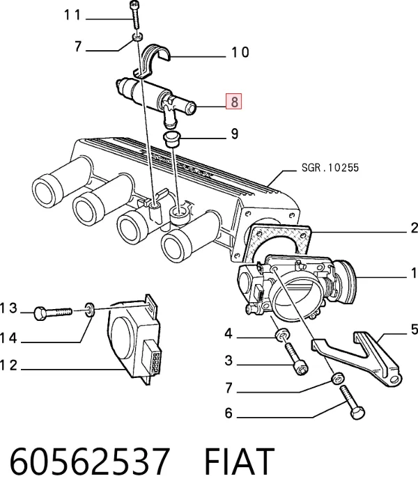 Датчик холостого ходу 60562537 Fiat/Alfa/Lancia
