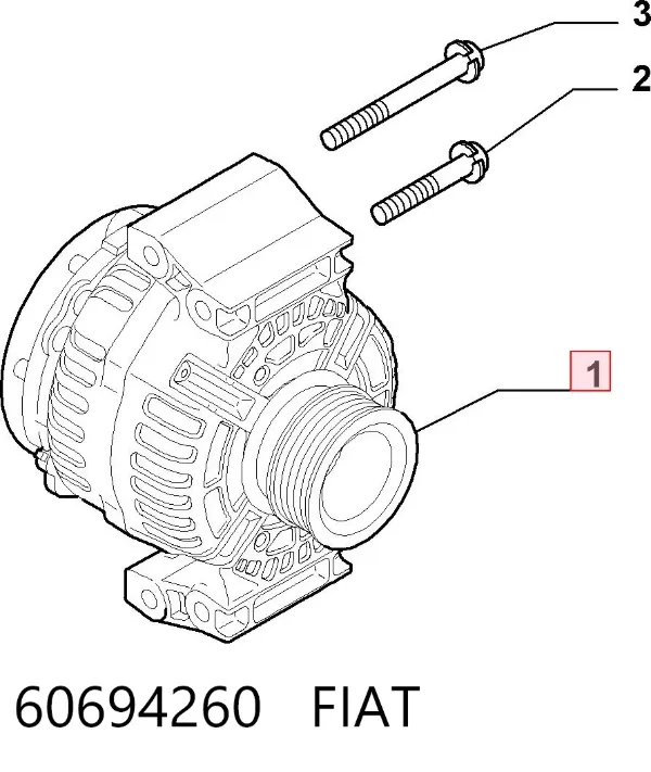 Генератор 60694260 Fiat/Alfa/Lancia