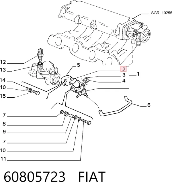 Датчик холостого ходу 60805723 Fiat/Alfa/Lancia