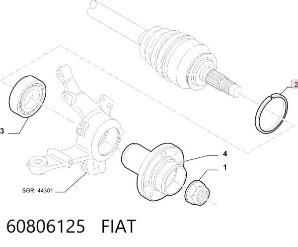  60806125 Fiat/Alfa/Lancia