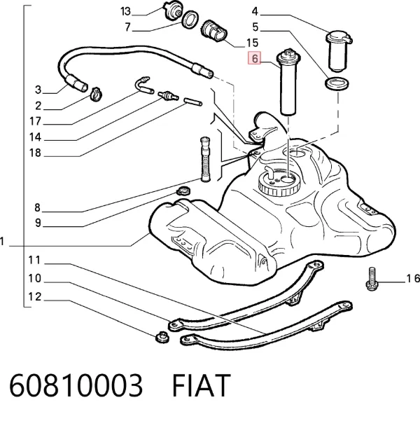 Датчик рівня палива 60810003 Fiat/Alfa/Lancia