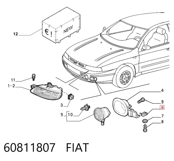  60811807 Fiat/Alfa/Lancia
