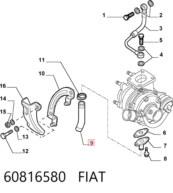  60816580 Fiat/Alfa/Lancia