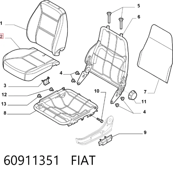  60911351 Fiat/Alfa/Lancia