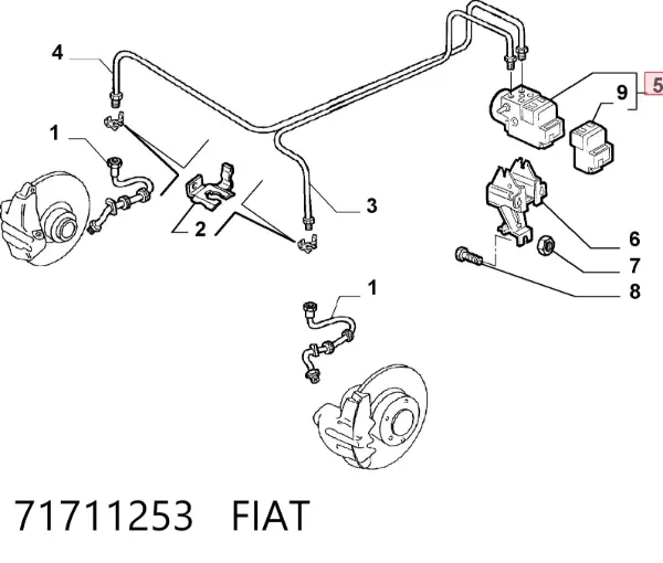 Блок АБС 71711253 Fiat/Alfa/Lancia