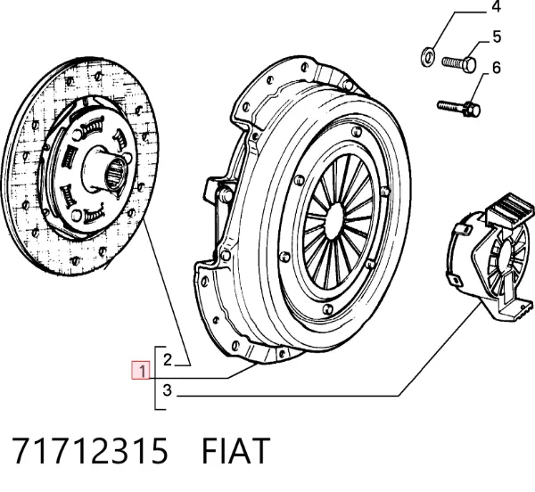 Зчеплення 71712315 Fiat/Alfa/Lancia