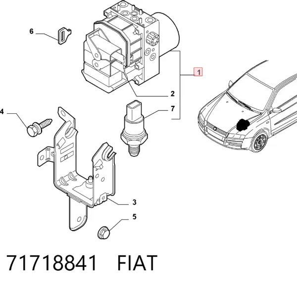 Блок АБС Fiat Stilo 192