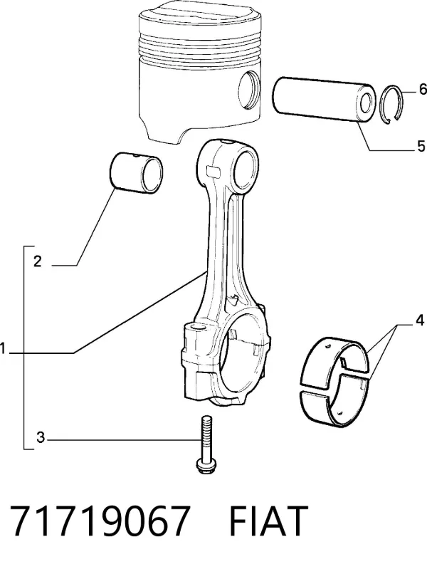 Дзеркало праве 71719067 Fiat/Alfa/Lancia