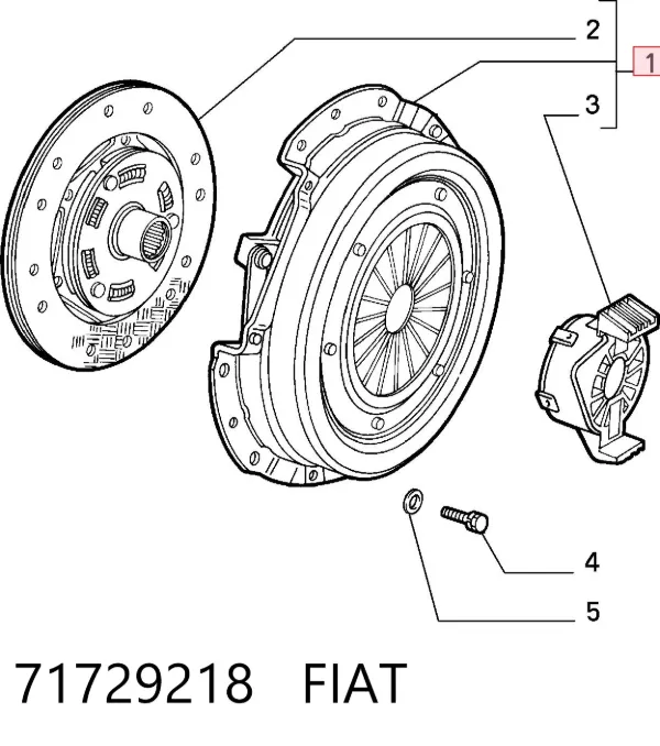 Зчеплення 71729218 Fiat/Alfa/Lancia