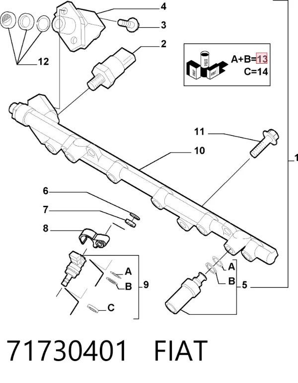  71730401 Fiat/Alfa/Lancia
