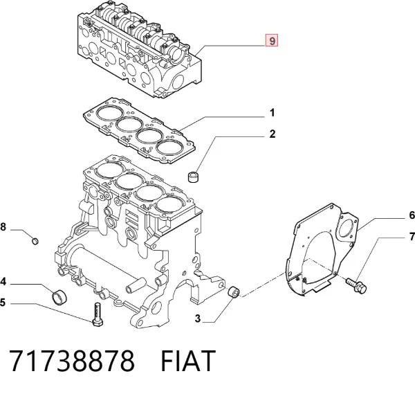 ГБЦ 71738878 Fiat/Alfa/Lancia