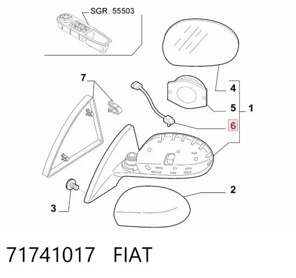 Дросільна заслінка 71741017 Fiat/Alfa/Lancia