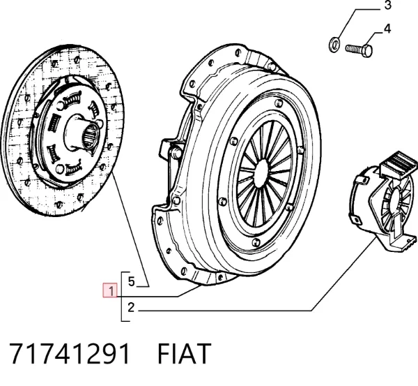 Зчеплення 71741291 Fiat/Alfa/Lancia