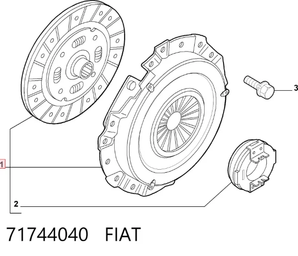 Зчеплення 71744040 Fiat/Alfa/Lancia