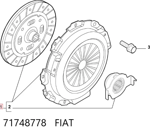 Зчеплення 71748778 Fiat/Alfa/Lancia