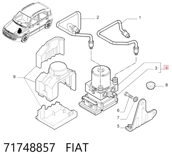 Блок АБС 71748857 Fiat/Alfa/Lancia