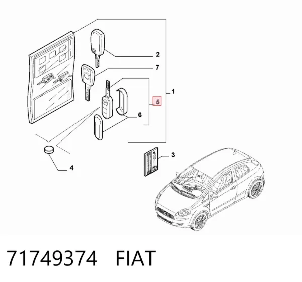  71749374 Fiat/Alfa/Lancia