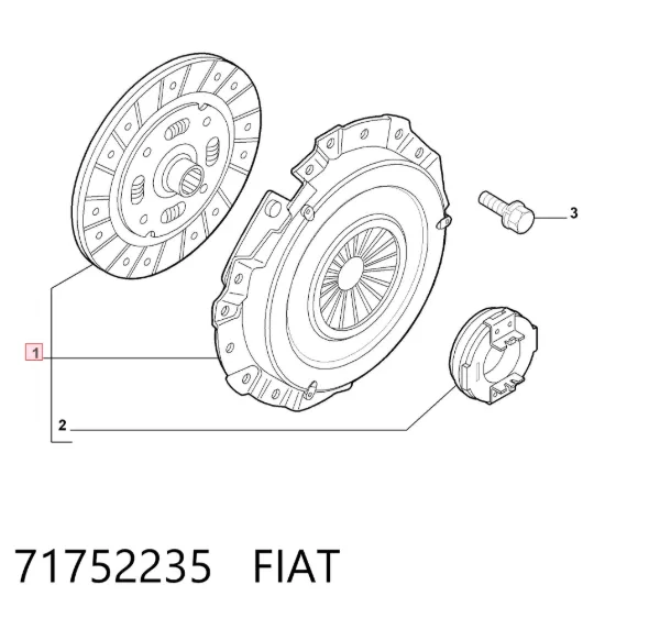 Зчеплення 71752235 Fiat/Alfa/Lancia