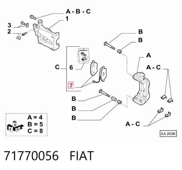  71770056 Fiat/Alfa/Lancia