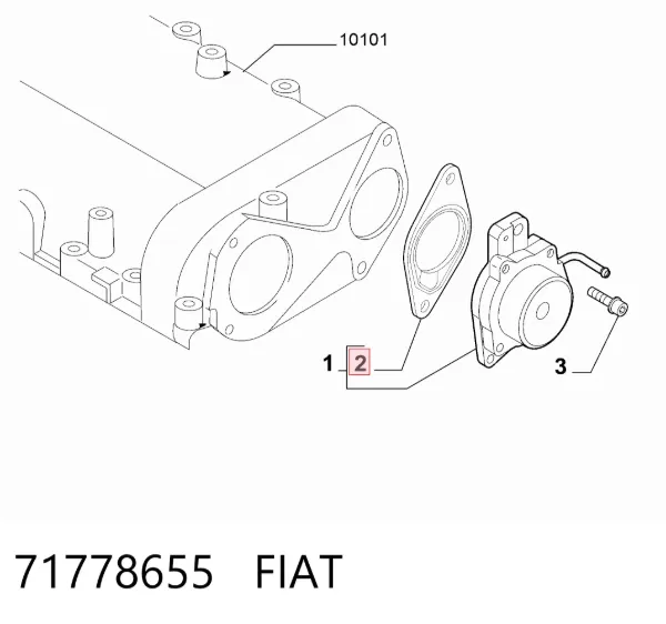 Прокладка вакуумного насосу 71778655 Fiat/Alfa/Lancia
