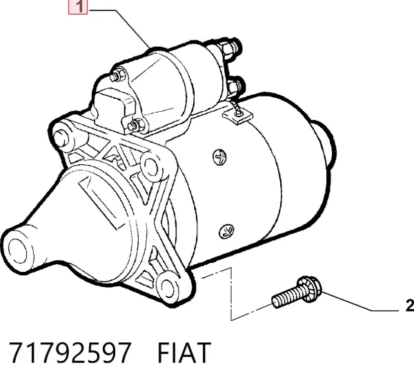 Стартер 71792597 Fiat/Alfa/Lancia