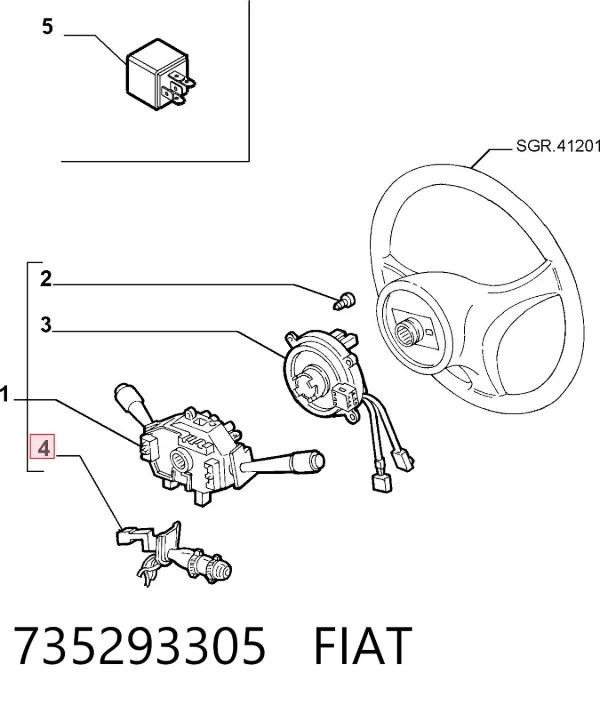  735293305 Fiat/Alfa/Lancia