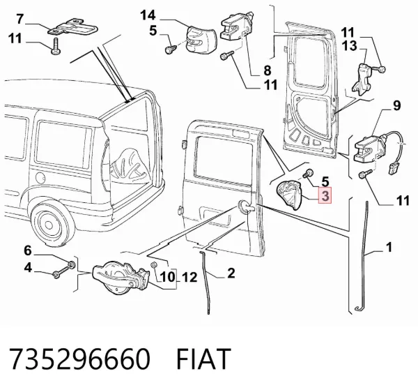  735296660 Fiat/Alfa/Lancia