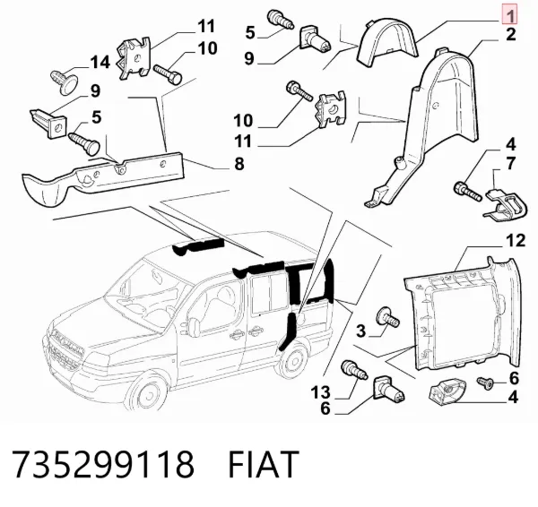  735299118 Fiat/Alfa/Lancia