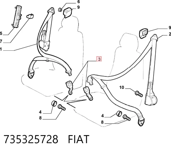  735325728 Fiat/Alfa/Lancia
