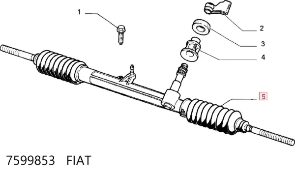 Рульова рейка 7599853 Fiat/Alfa/Lancia