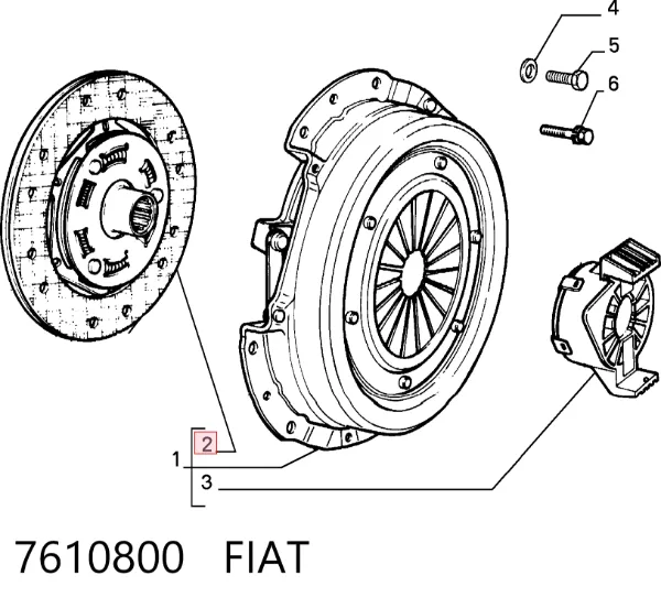 Диск зчеплення 7610800 Fiat/Alfa/Lancia