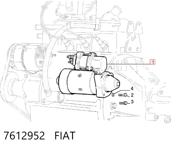 Стартер 7612952 Fiat/Alfa/Lancia