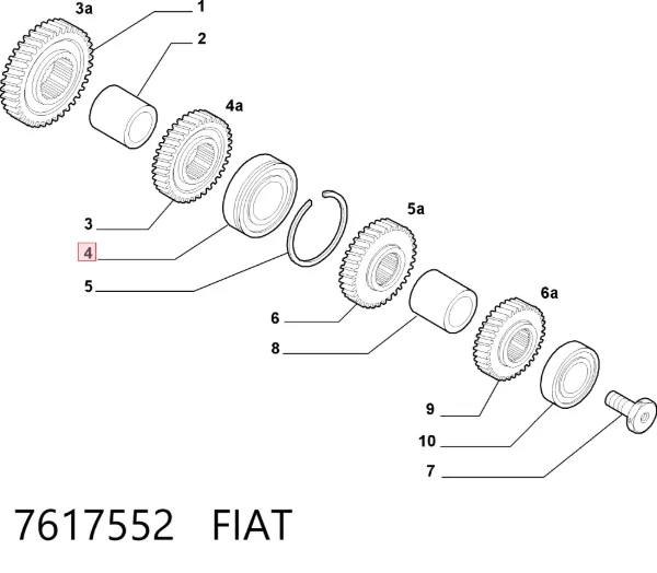 Підшипник КПП 7617552 Fiat/Alfa/Lancia