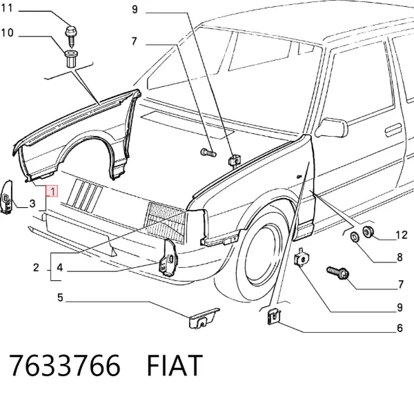 Крила Fiat Uno 146A