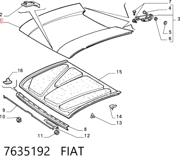 Капот Fiat Uno 146A