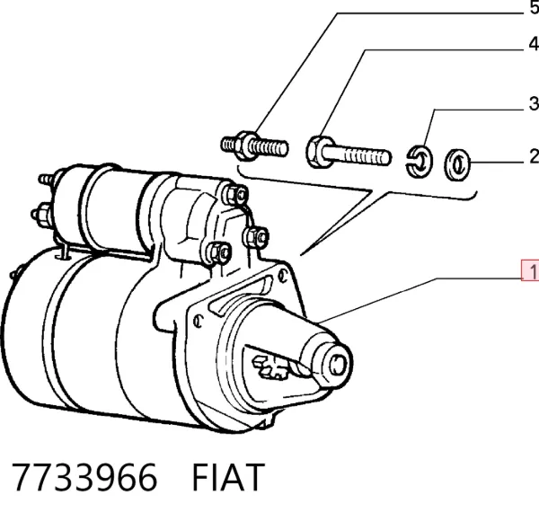 Стартер 7733966 Fiat/Alfa/Lancia
