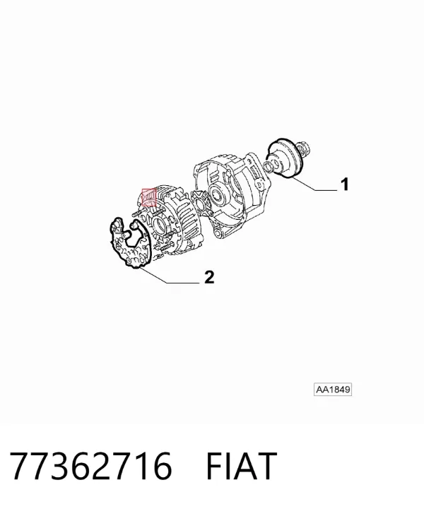 Діодний міст 77362716 Fiat/Alfa/Lancia
