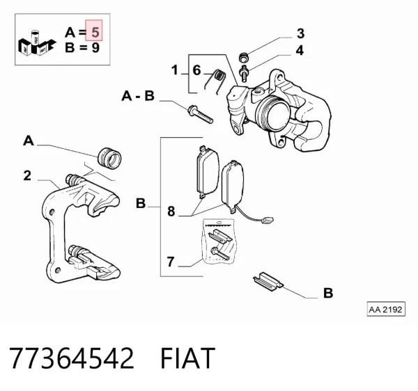  77364542 Fiat/Alfa/Lancia