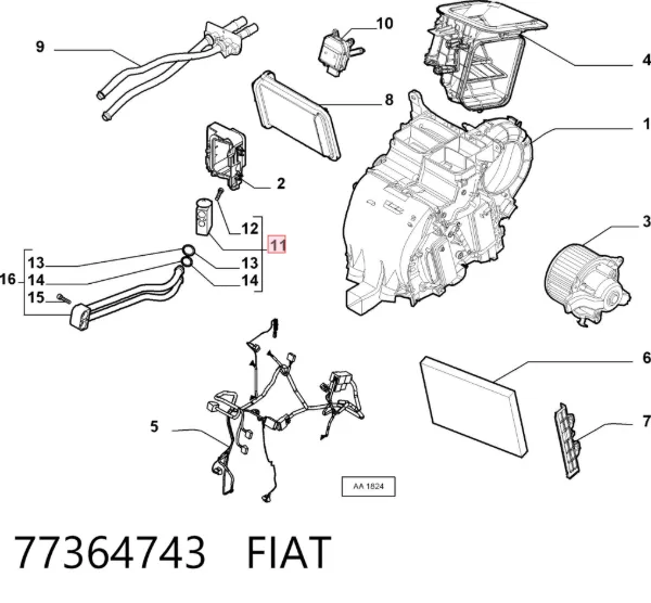 Підсилювач гальм 77364743 Fiat/Alfa/Lancia