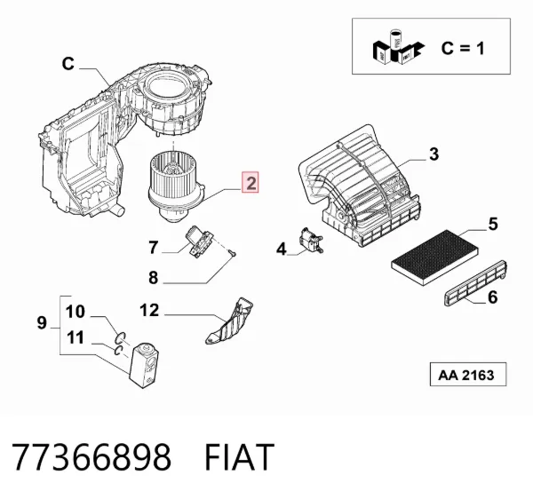  77366898 Fiat/Alfa/Lancia