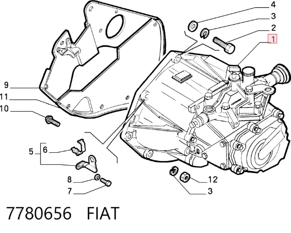 Коробка передач 7780656 Fiat/Alfa/Lancia