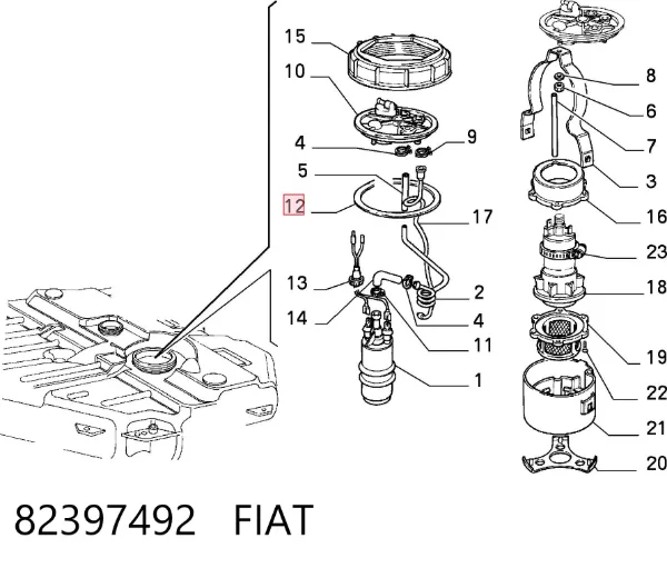  82397492 Fiat/Alfa/Lancia