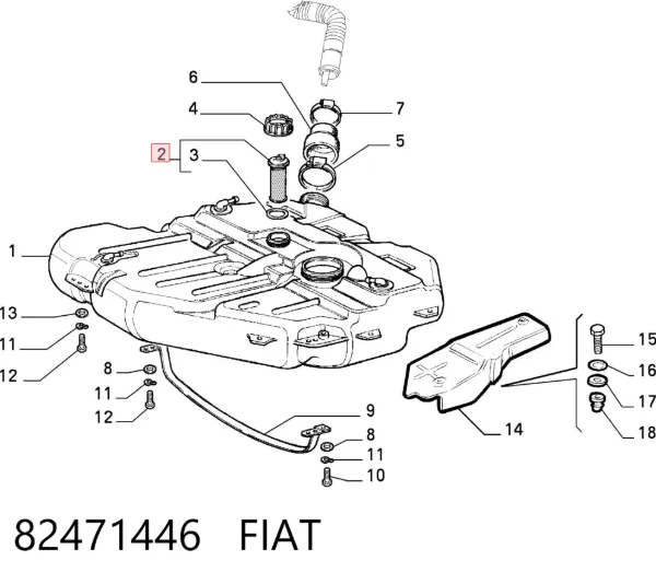 Датчик рівня палива Fiat Croma I