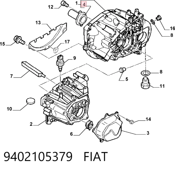 Направляюча первинного валу КПП 9402105379 Fiat/Alfa/Lancia
