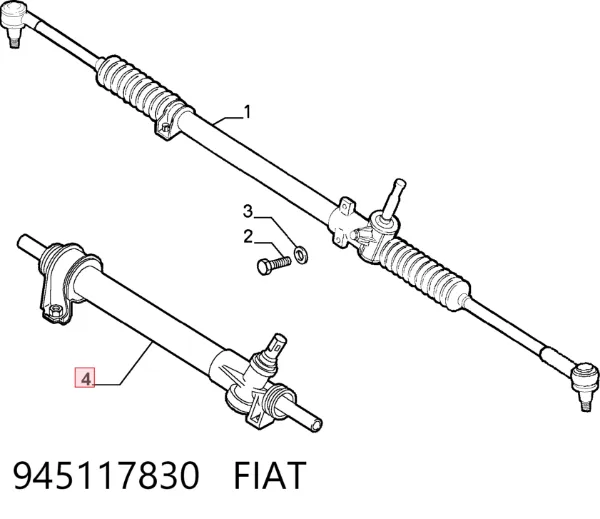 Рульова рейка 945117830 Fiat/Alfa/Lancia