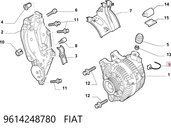  9614248780 Fiat/Alfa/Lancia
